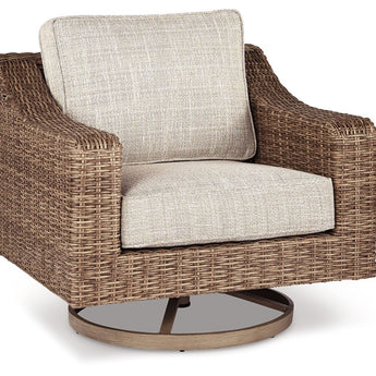 Beachcroft - Swivel Lounge Chair - Beige