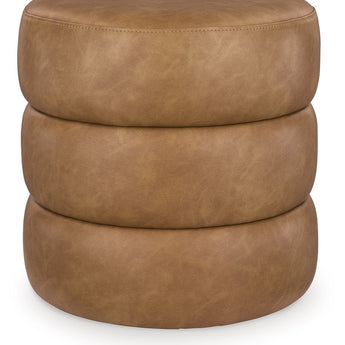 Ummi - Swivel Accent Ottoman - Caramel