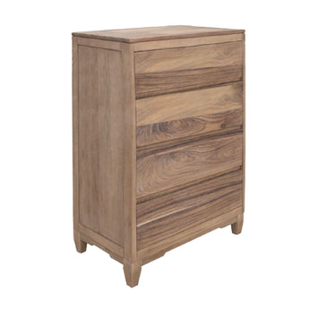Parota Nova - Chest 4 Drawers - Brown Cappuccino