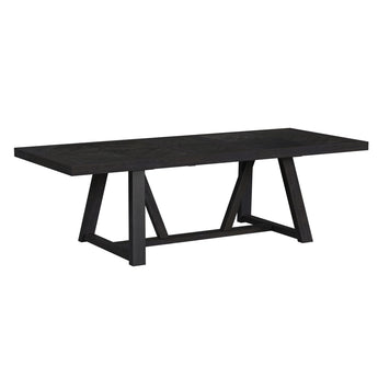 Transcend - Mesa de comedor con hojas de 56 cm - Color carbón