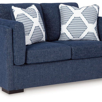 Evansley - Loveseat - Navy