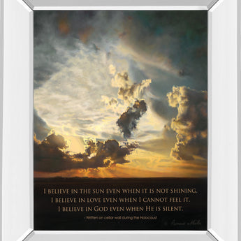Believe By Bonnie Mohr - Mirror Framed Print Wall Art - Gold