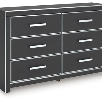 Zuraleus - Six Drawer Dresser - Black