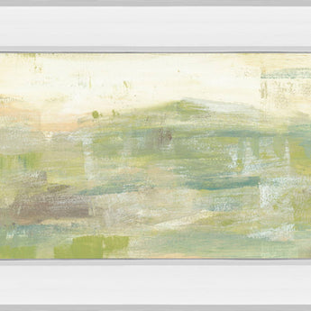 Greenery Horizon Line III By Jennifer Goldberger - Mirror Framed Print Wall Art - Green
