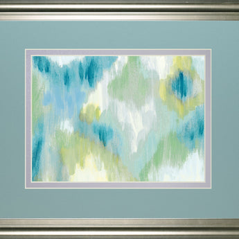 Energetic By Rita Vindedzis - Framed Print Wall Art - Blue