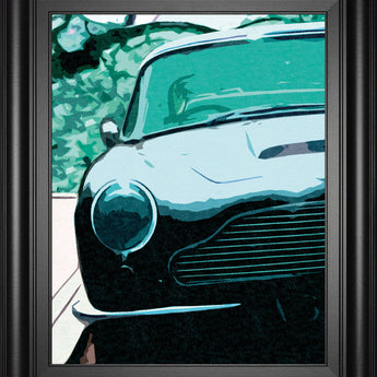 Aston Classic By Malcolm Sanders - Framed Print Wall Art - Green