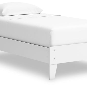 Hallityn - Twin Platform Bed - White