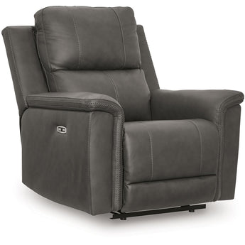 Bleckley - Power Recliner With Adjustable Headrest - Anchor