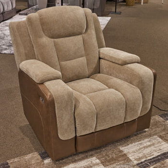 Mixed Motion - Power Recliner With Adjustable Headrest - Brownstone