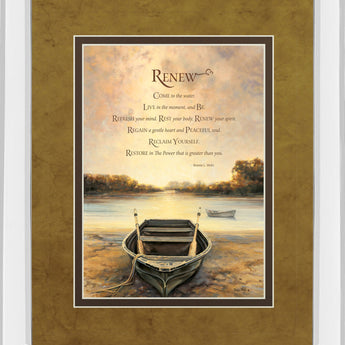 Renew By Bonnie Mohr - Framed Print Wall Art - Beige