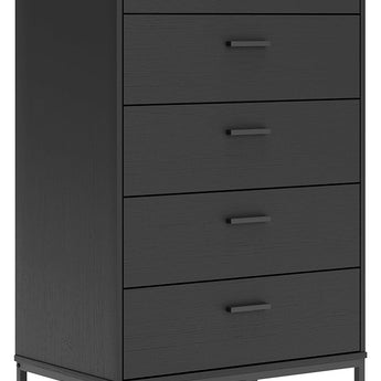 Socalle - Five Drawer Chest - Black