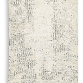 Raif - 5' x 7' Rug - Gray / White / Cream