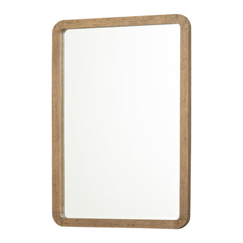 Margot - Beveled Mirror - Desert Oak And Cloud White