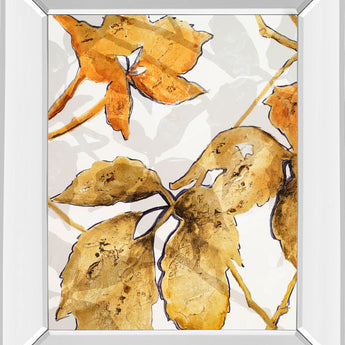 Shadows Il By Patricia Pinto - Mirror Framed Print Wall Art - Light Brown