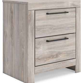 Broachmyn - Two Drawer Night Stand - Gray