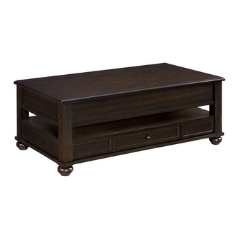 Wagner - Mesa de centro elevable con ruedas