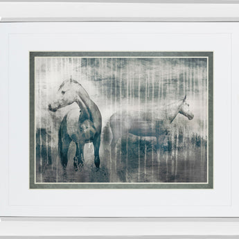 Grey Serenade By Edward Selkirk - Mirror Framed Print Wall Art - Dark Gray