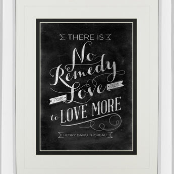 No Remedy By Sd Graphic - Mirror Framed Print Wall Art - Black