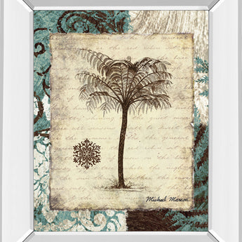 Secret Fern IV By Michael Marcon - Mirror Framed Print Wall Art - Beige