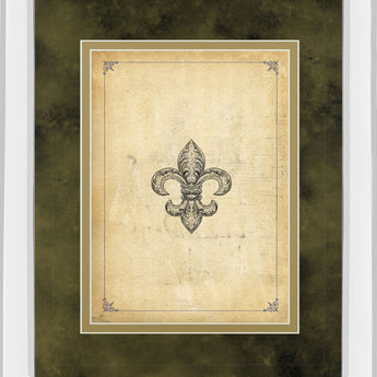 Fleur Di Lies II By Alexey Paviuts - Mirror Framed Print Wall Art - Beige