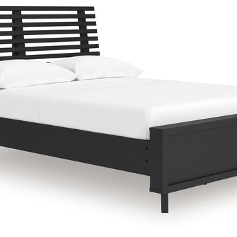 Danziar - Full Slat Panel Bed - Black