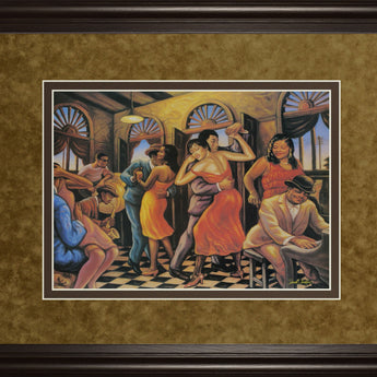 Roadhouse By Sarah Jenkins - Framed Print Wall Art - Light Brown