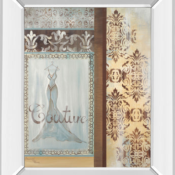 Couture By Hamkimipour-ritter - Mirror Framed Print Wall Art - Beige