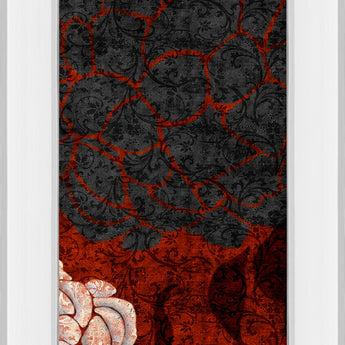 Eliose By Elizabeth Medley - Mirror Framed Print Wall Art - Red