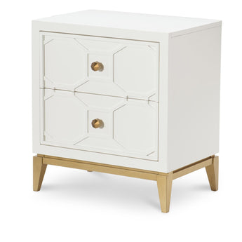 Chelsea by Rachael Ray - Nightstand With Lattice - White
