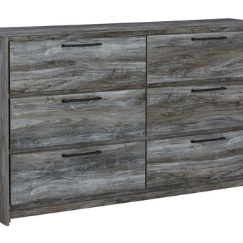 Baystorm - Six Smooth Drawer Dresser - Gray
