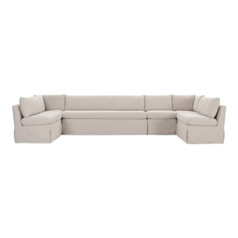 Fable - Banqueta de comedor con funda en forma de U - Beige
