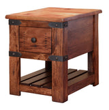 Parota Chairside Table Cinnamon Brown - Chair Side Tables at Quality Home Furniture Mesquite