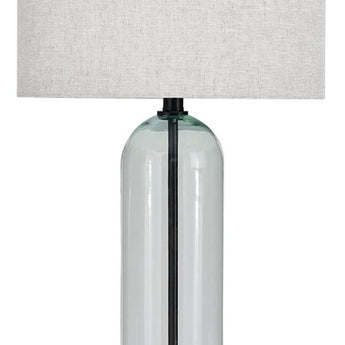 Kerrbrook - Lámpara de mesa de vidrio - Transparente/Negro