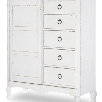 Vintage Market - Sliding Door Chest 5 Drawer - Picket Fence
