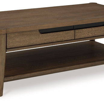 Roanhowe - Rectangular Cocktail Table - Brown