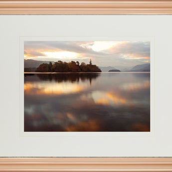 Golden Lake By Peter Adams - Wall Art - Beige