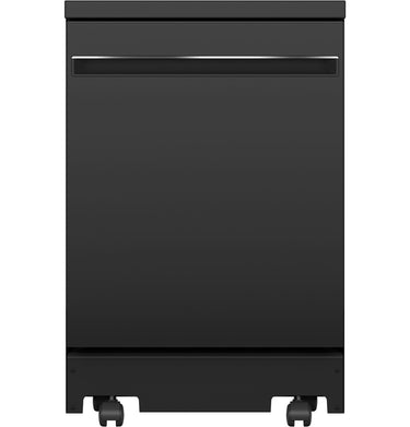 GE 24" Portable Dishwasher, Black - GPT225SGLBB