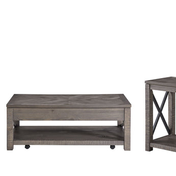 Dexter - 3 Piece Table Set (Sofa, End, Coffee Tables) - Brown
