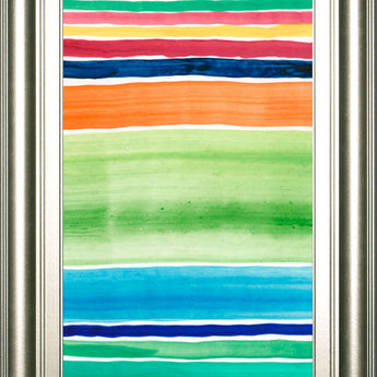 Cabana Panel I By Regina Moore - Framed Print Wall Art - Blue