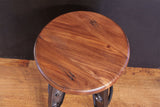 Parota Stool Cinnamon Brown - detail