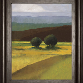 Field Of Light By Judith D'agostino - Framed Print Wall Art - Green