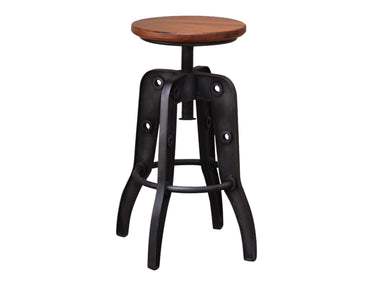 Parota Stool Cinnamon Brown - Counter Height (24"-27") at Quality Home Furniture Mesquite
