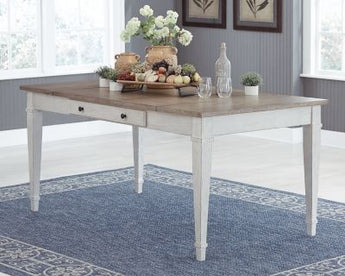Skempton - Mesa rectangular DRM con almacenamiento - Blanco