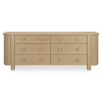 Loren - 6 Drawer Dresser - Natural
