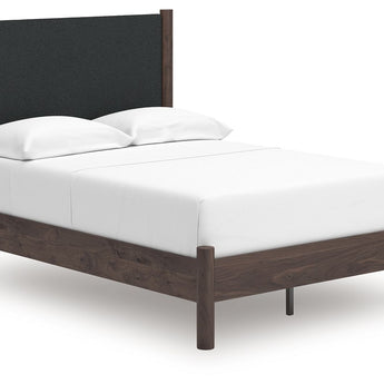 Pamytta - Cama de plataforma con paneles tapizados