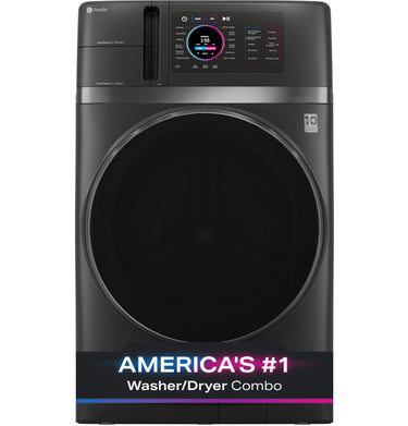 GE 4.8 Front Load Washer/Dryer Combo, Carbon Graphite - PFQ97HSPVDS