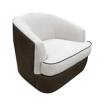 Tumbi - Armchair - Ivory / Brown