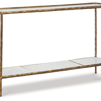 Ryandale - Console Sofa Table - Antique Brass Finish