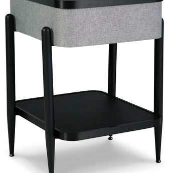 Jorvalee - Accent Table with Speaker - Gray / Black