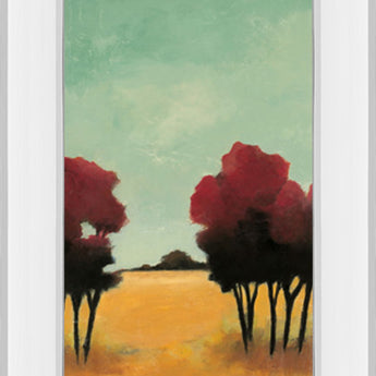 A New Day I By Angelina Emet - Mirror Framed Print Wall Art - Blue